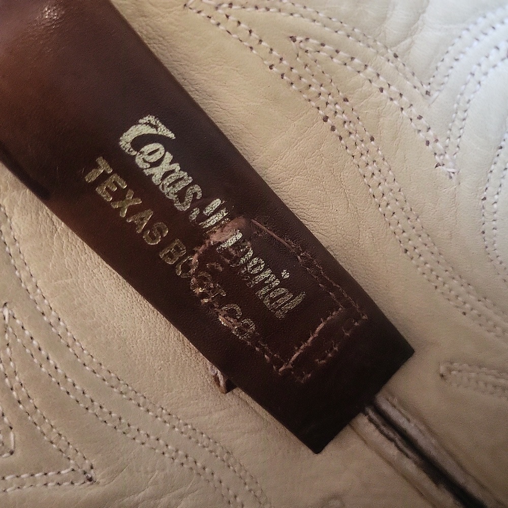 Brown Leather Cowboy Boots - Picture 5 of 8